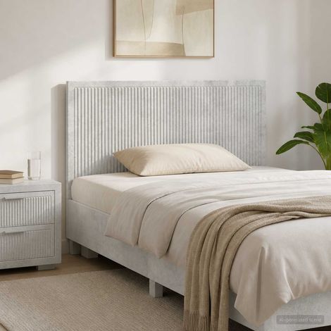 vidaXL Wall-Mounted Headboard EDE Concrete Grey Engineered Wood (1/5)