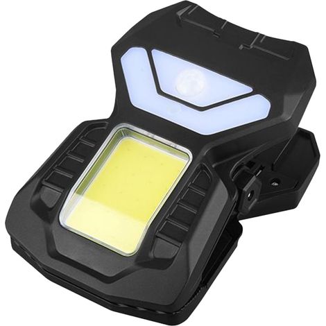 Luz solar con pinza, luz de pared con sensor de movimiento, luz de seguridad, resistente al agua, 5 modos de funcionamiento, LED COB, luz para valla (1/5)