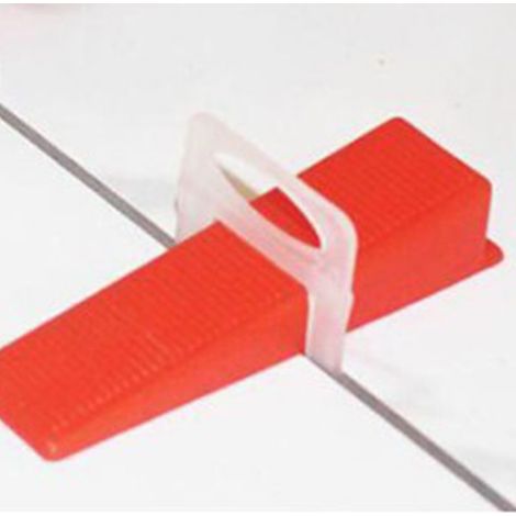 100 cales de nivellement pour carrelage, en PVC, pour travaux de finition. (1/5)