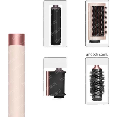 Asciugacapelli, design multifunzionale, prestazioni ad alta velocità, 4 in 1 - rosa, spina UE 220V-240V (1/2)