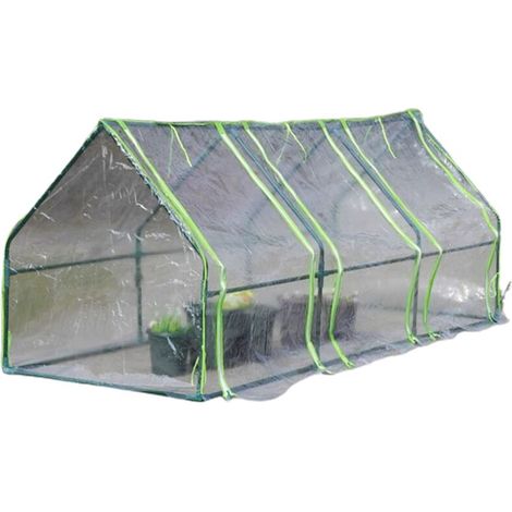 Bâche de Serre en Plastique Chauffante, Petite Serre de Jardin, Abri Anti-Pluie pour Plantes, Couverture Extérieure de Protection