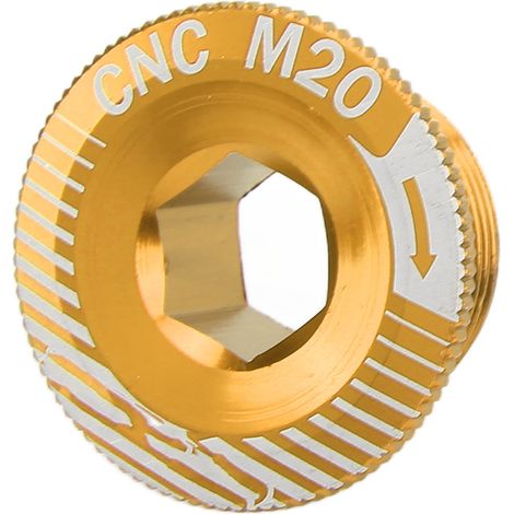 M20 Fahrradkurbelschraube aus Aluminiumlegierung, vergoldet für Kurbelgarnitur (1/5)