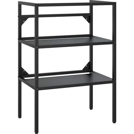 Maison Exclusive - Badezimmer Waschtischgestell Schwarz 59x38x83