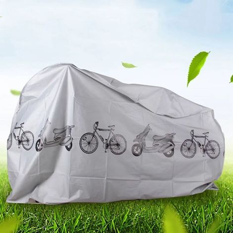 Housse de vélo universelle imperméable, protection contre la pluie extérieure, grise-AquaForge (1/5)