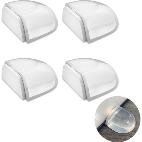 (Transparent) Butée de porte transparente Butée de porte adhésive Butée de porte, butée et chaussure 4 pièces (1/5)