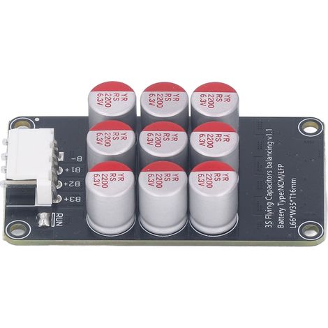 Aktiver Batterieausgleicher 3S Balancer Li-Ionen Lithium-Energieübertragungsplatine Ausgleichsmodul DC 2,7–4,2 V 5 A (1/5)