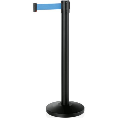 Poteau noir 200 cm sangle bleue acier époxy polyester LIGHTFLEX lot de 2 - Was Germany (1/2)