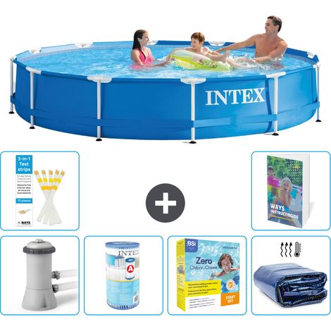 Frame Pool Rund - 366x76 cm - 7-teilig S224