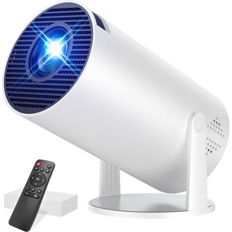 [App intégrée] Vidéoprojecteur Portable Mini Projecteur avec WiFi 6 et Bluetooth 5.4 Rétroprojecteur Supporte 4K 1080P Auto Keystone Rotation 270° Compatibile avec HDMI/TV Stick/Laptop/Memory Stick (1/5)