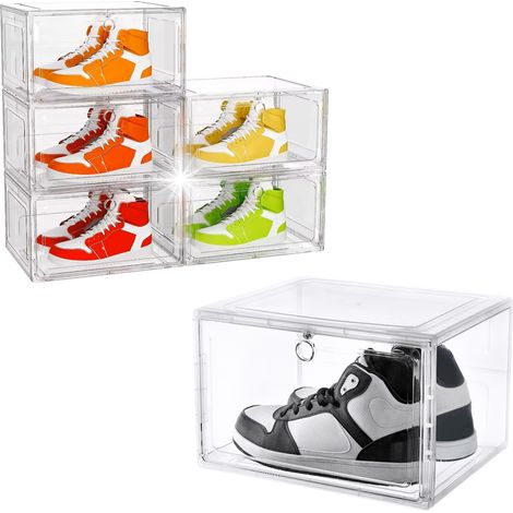 6 contenitori organizer per scarpe di alta qualità, giocattoli e accessori per ufficio (1/5)