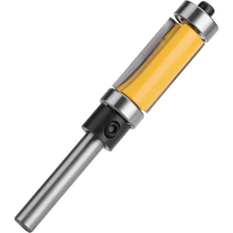 Nouvelle fraise à affleurer à roulement supérieur et inférieur avec queue de 6,35 mm (1/4") pour le travail du bois (1/5)