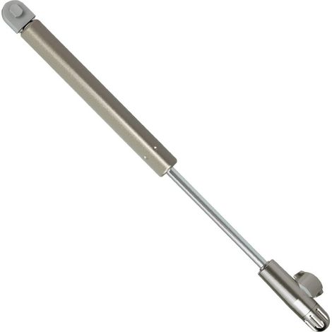 Wendbares pneumatisches Scharnier für WC-Sitz – Graue Ausführung – Öffnungswinkelverstellung ± 10° – Wendbare Seitenplatte (1/5)