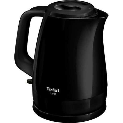 Bouilloire électrique 1,5 L noire sans fil avec résistance cachée
