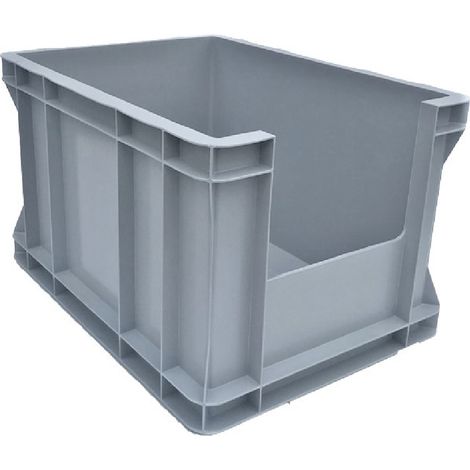 Conteneur avec fenêtre de visualisation 400x300x220 Gris (1/3)