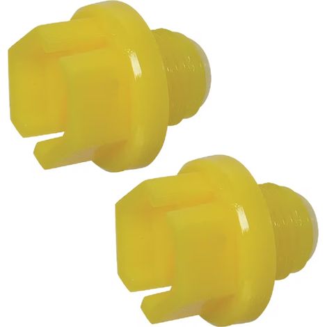 2x Bouchon anti-poussière à filetage mâle métrique BSP en plastique Embout Raccord Capuchon Protection Tuyau Hydraulique Tube, 1/8"
