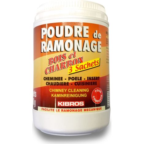 Poudre de ramonage chimique  Pot de 3 sachets de 250 g - Quantité x 1 - Pot de 3 sachets (1/5)