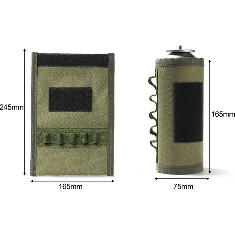 Housse de protection pour bidon d'essence de camping, manchon tactique pour bouteille de carburant, housse de protection antichute pour bidon d'essence de camping, réchauds portables (1/3)