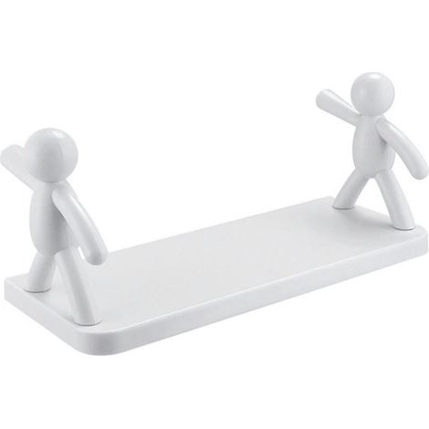 Étagères de rangement méchant support mural suspendu étagères humanoïdes salle de bain poinçonnage support de rangement gratuit accessoires de bain P1 (1/5)