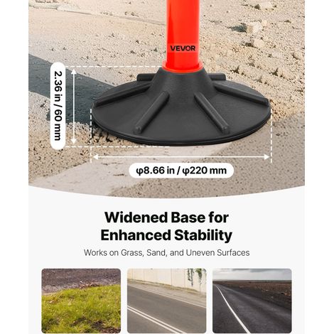Poteau de Signalisation 3PCs 87 - 1 cm Balise de Délimitation (1/5)
