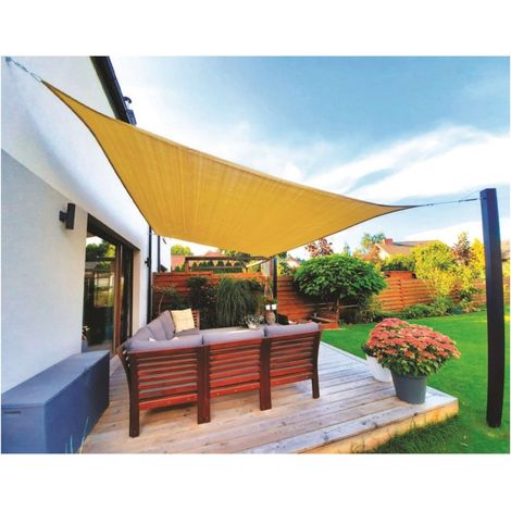 Vela Ombreggiante Rettangolare Col. Beige Mt. 3X4