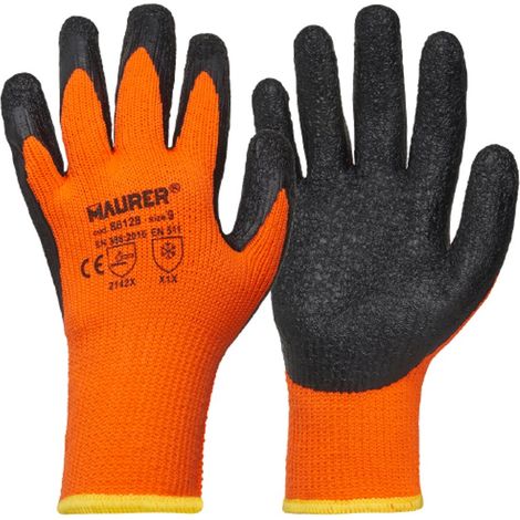 GUANTI LAVORO POLIESTERE "WINTER II" TG. 11 MAURER PALMO LATTICE- CF.CAV