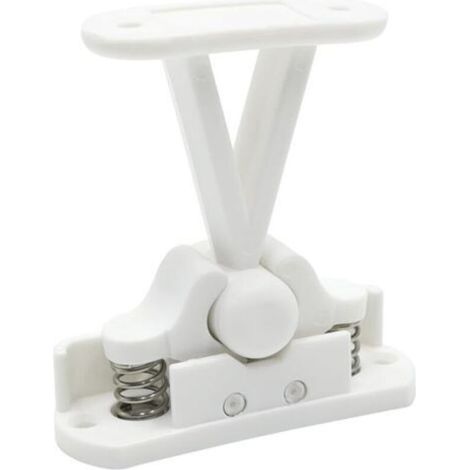 Bloc Porte Camping Car en Forme de T Muet Bloc Porte Caravane en de Nylon Arret de Porte Utilisé pour Camping en VR Bateaux Armoires,7×7.5CM(Blanc)