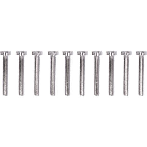 50 vis à tête cylindrique fendue en acier inoxydable A2-70 pour machines de précision et usage domestique M3M3x20 (1/5)
