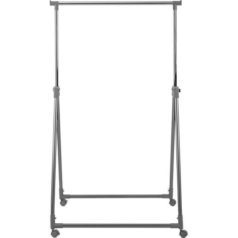 ORION91oficial® - Mobile Adjustable Clothes Rack 98-160 cm, Grey, Made of Steel and Plastic, Includes Smooth Rolling Wheels and Easy Assembly for Versatile Clothing Storage Solutions. (1/5)