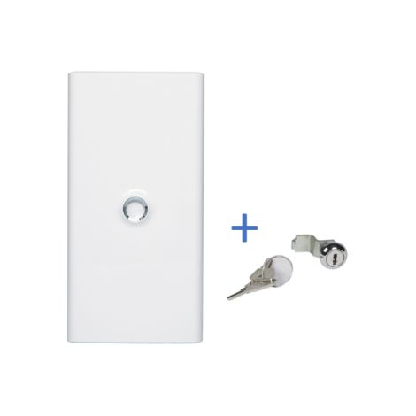 Legrand - DRIVIA - Porte Blanche + Serrure - 13 Modules - 3 Rangu00e9es - Ref. : 401333+401391 (1/5)