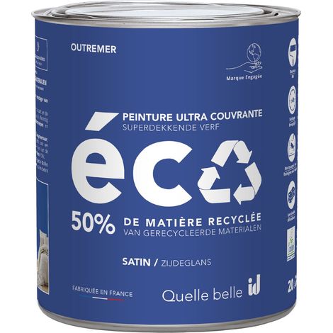PEINTURE ECO SATIN OUTREMER 500ML - ID PARIS
