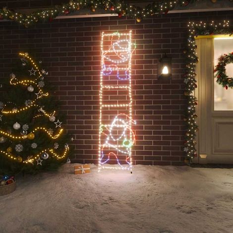 vidaXL Figura Pieghevole Babbo Natale su Scala con 552 LED 50x200 (1/5)