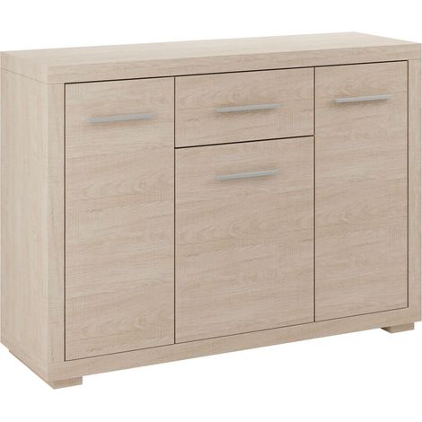Cómoda Fiomeri 103, Roble Santana, Con cajones y puertas, Número de cajones: 1, 91x127x41cm