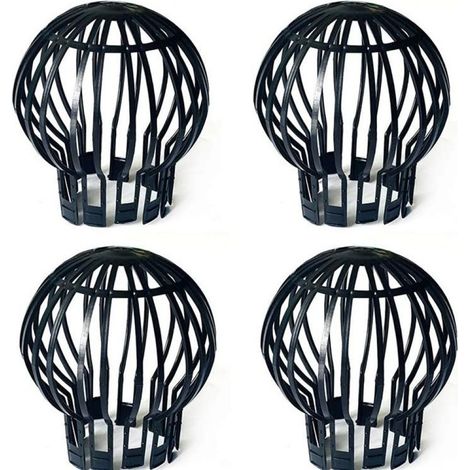 Gutter Guard - Flexible Polypropylene Downspout Filter - For Residential Gutter Maintenance - Pack of 4