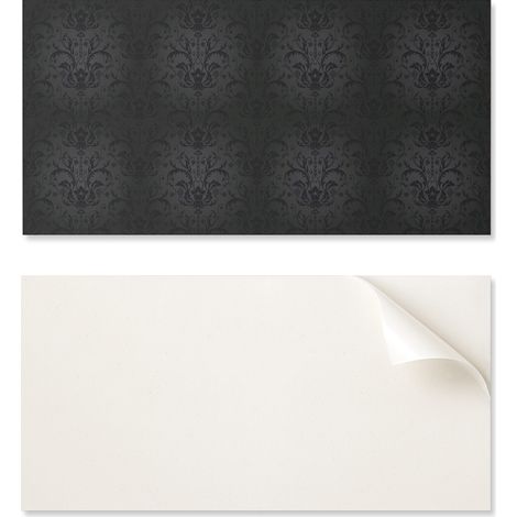 Panel decorativo de vinilo autoadhesivo con estampado de plantas elegantes, 100 x 50 cm.