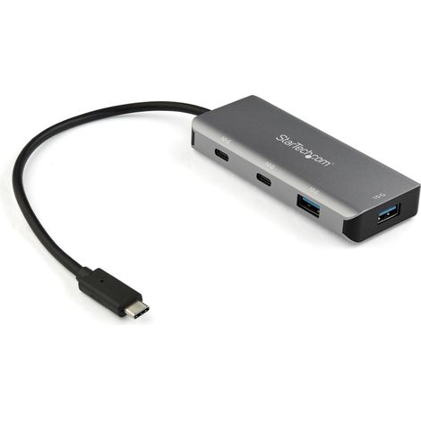 StarTech.com HB31C2A2CB hub di interfaccia USB 3.2 Gen 2 (3.1 Gen 2) Type-C 10000 Mbit/s Nero, Grigio (1/4)