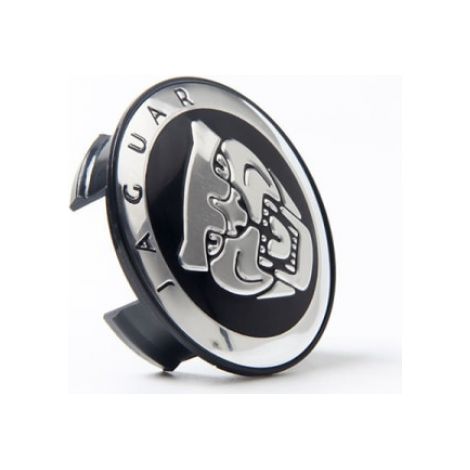 J04 - 59 mm, lot de 4 caches centraux Jaguar argent, taille unique (1/3)