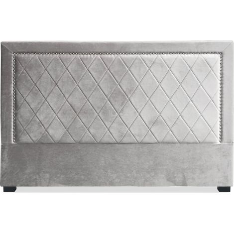 Tête de lit Meghan 180cm Velours Argent (1/4)