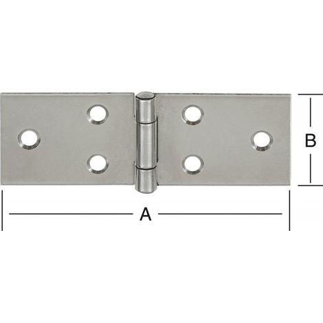 VORMANN  Nastro  per  tavolo  H.28  mm  B.aperto  80  mm  S.1,0  mm  VA  -  10505080 (1/2)