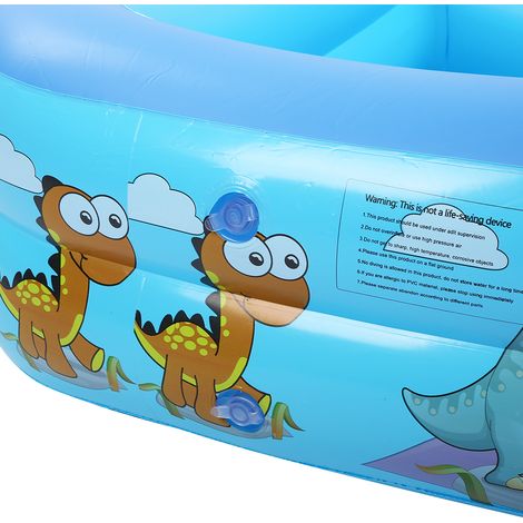 Großer aufblasbarer Pool für Kinder und Erwachsene – PVC, 120 x 90 x 36 cm, inklusive Zubehör, Wasserbad (1/5)