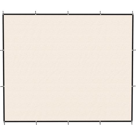 Outsunny Sun Shade Sail with UV Protection 3 x 3.6 m Beige