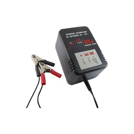 Caricabatterie automatico Excel' Charge per batterie da 5 - 32Ah al piombo/acido da 6V e 12V 600mA, senza manutenzione o di tipo gel.