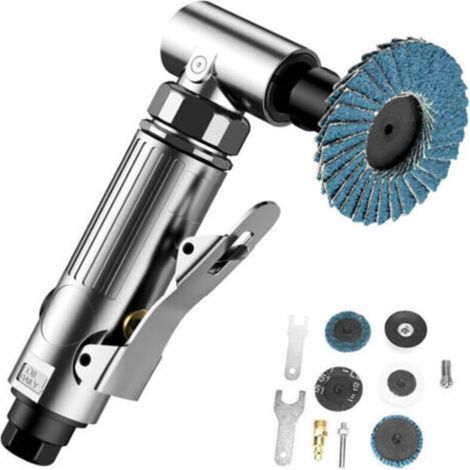 Meuleuse pneumatique angulaire 1/4", puissante, légère et ergonomique pour meulage, polissage et décapage – Idéale pour ateliers professionnels et bricolage
