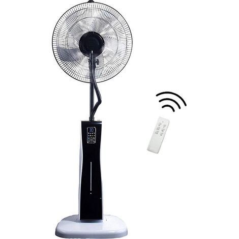 Ventilateur brumisateur oscillant NIKLAS Nebula Fan Plus 75W 3 vitesses H130cm D40cm Noir