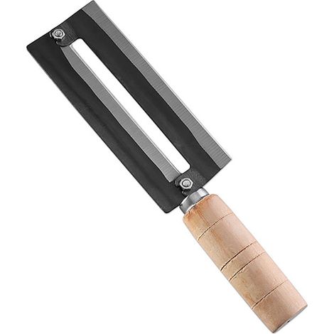 Couteau à éplucher la canne à sucre, éplucheur d'ananas, coupe-canne à sucre en acier au carbone avec manche en bois (1/5)