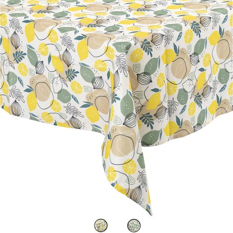TOVAGLIA ANTIMACCHIA 140X240CM FOGLIE/LIMONI 2 COLORI ASSORTITI (1/4)