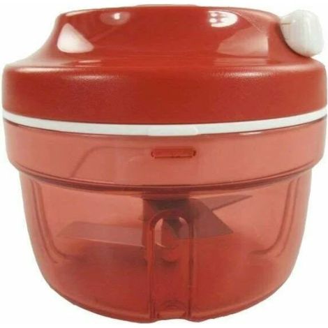 Odipie – Hachoir à oignons Turbo-Chef D158 – Rouge – Moteur puissant pour hachage rapide – Design compact pour cuisine moderne