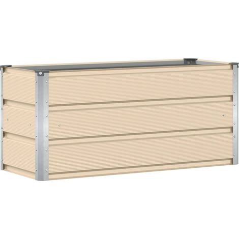Maison Exclusive - Fioriera Avorio 100 x 40 x 45 cm Acciaio