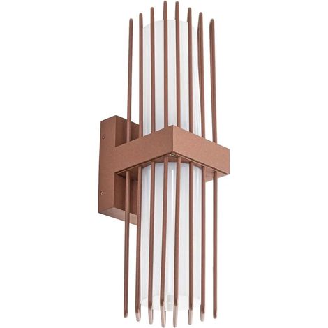 [GEBRAUCHT] B-Ware Lucande Außenwandleuchte Wandlampe Leuchte Chandan Rost Aluminium Kunststoff E27