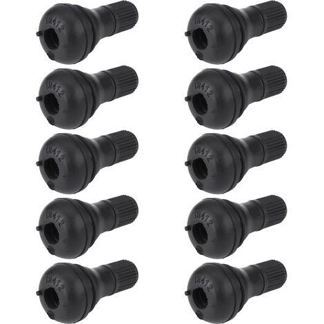 10 bouchons de valve de pneu TR412 pour voiture, à clipser, avec protection anti-poussière. (1/5)