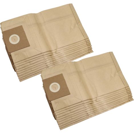 vhbw 20x Staubsaugerbeutel kompatibel mit Kärcher NT 35/1 Eco/ TE, NT 351 Eco, NT 351 Eco/ Profi/ HO, NT 361 Staubsauger - Papier, braun